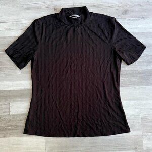 Express Black Mock Neck Shirt Size Medium